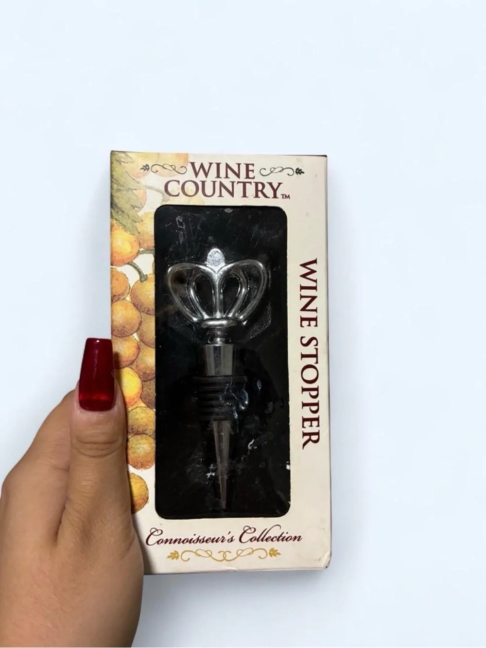 Silver Crown Wine Stopper - NWT